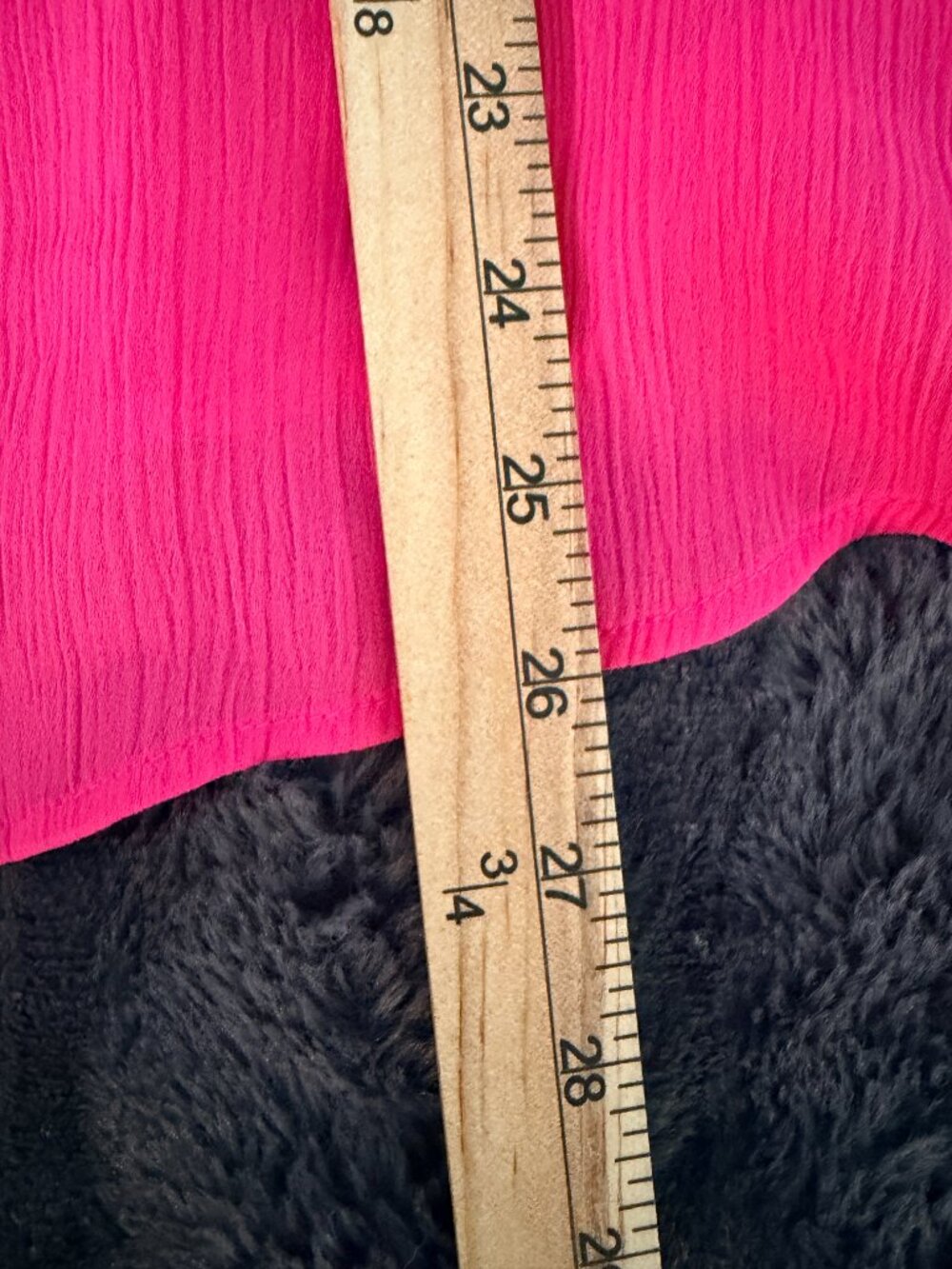 Hot Pink Peplum Blouse Womens L Sheer Long Sleeve Button Top Barbiecore Workwear - Picture 7 of 12